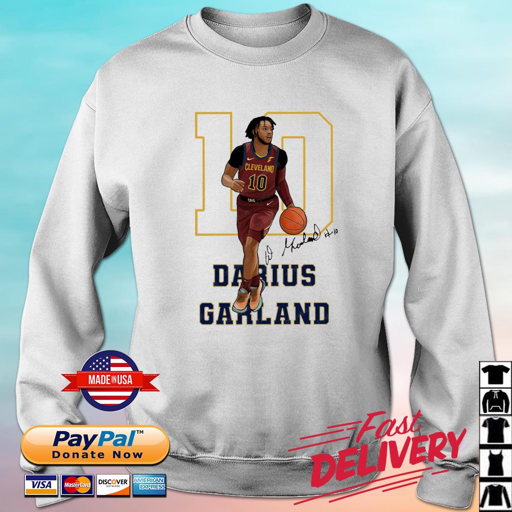 10 Darius Garland Dunk Cleveland Cavaliers Darius Garland Basketball Signautre Shirt sweater