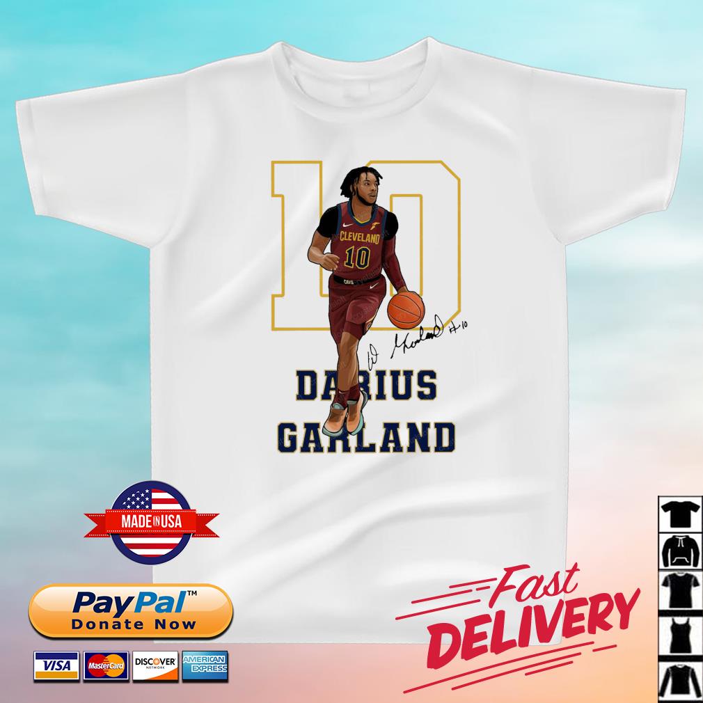 10 Darius Garland Dunk Cleveland Cavaliers Darius Garland Basketball Signautre Shirt