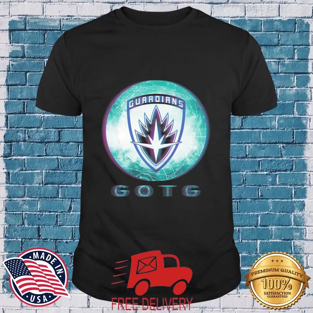 Marvel Guardians Of The Galaxy Blue And Purple Logo Shirt