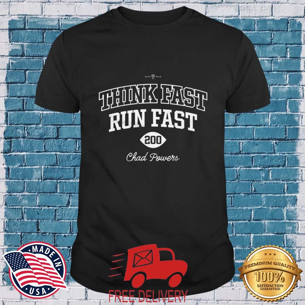 Saquon Barkley Think Fast Run Fast 200 Chad Powers Shirt
