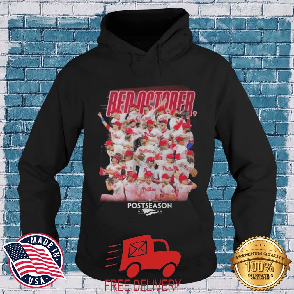 Philadelphia Phillies Red October Postseason 2022 Shirt MockupHR hoodie den